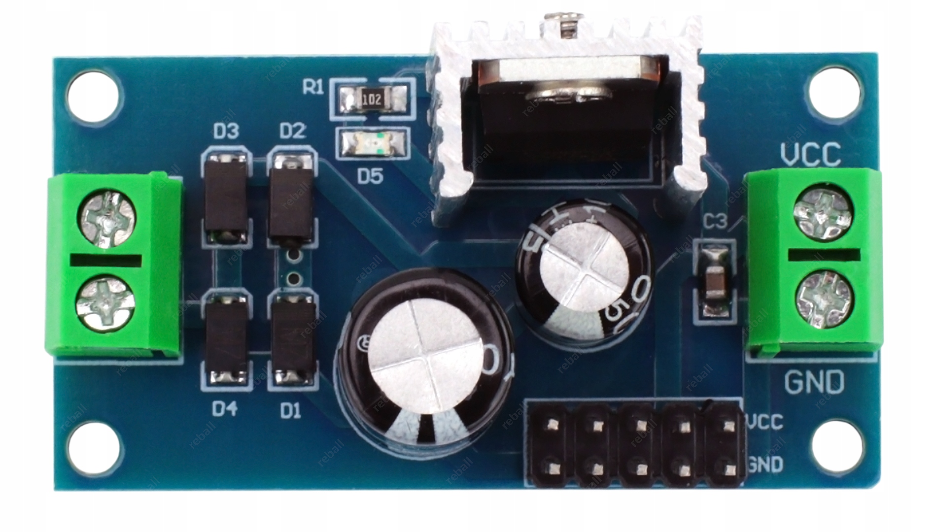MODUŁ ZASILACZ STABILIZATOR NAPIĘCIA 5V LM 7805 Producent Reball