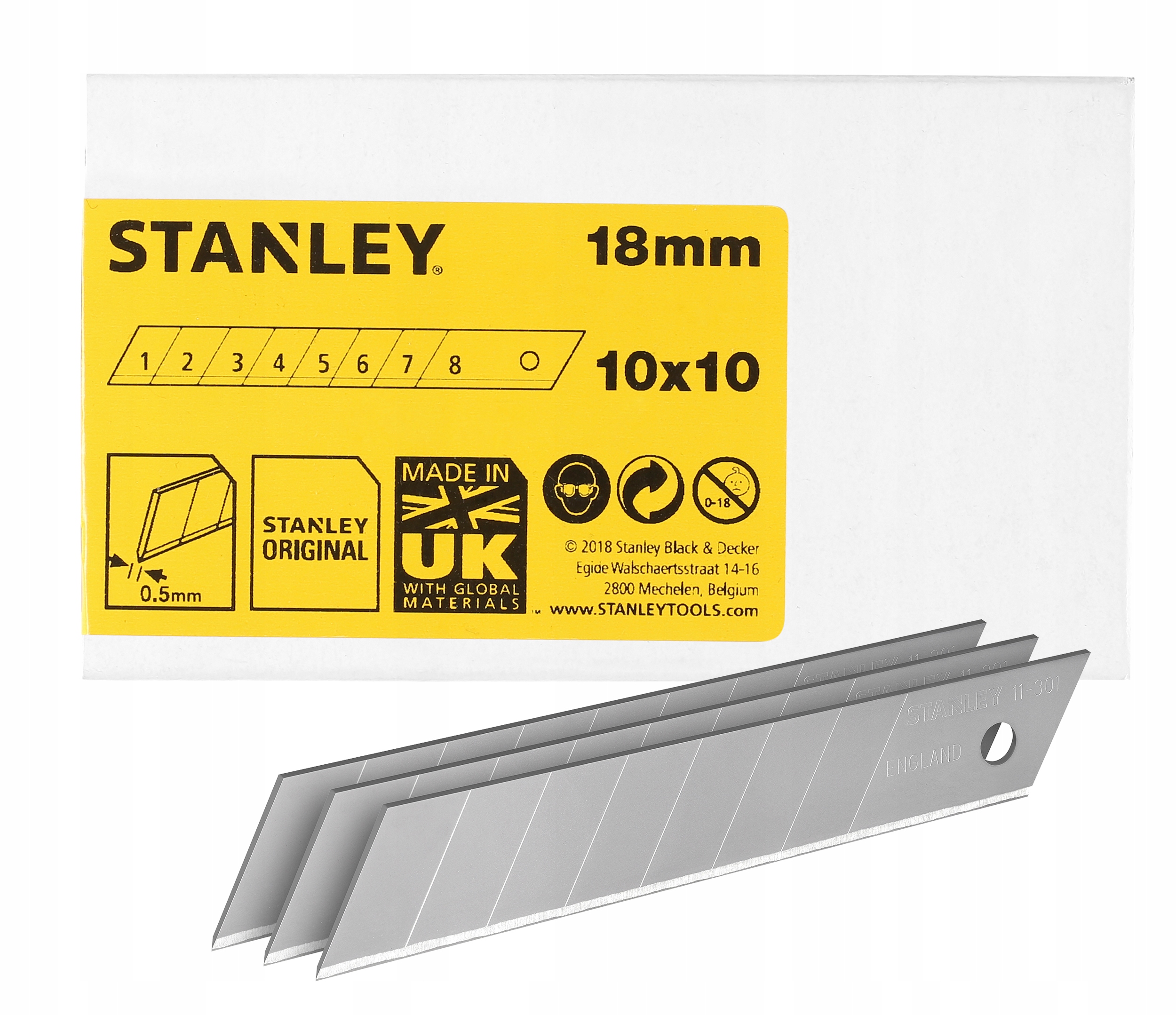 

Stanley Ostrza Łamane Wymienne 18mm 100 Szt