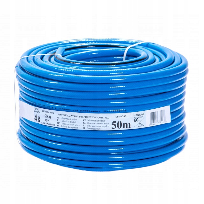 Wąż Przewód Do Powietrza Kompresor Fi 8 mm 50 m