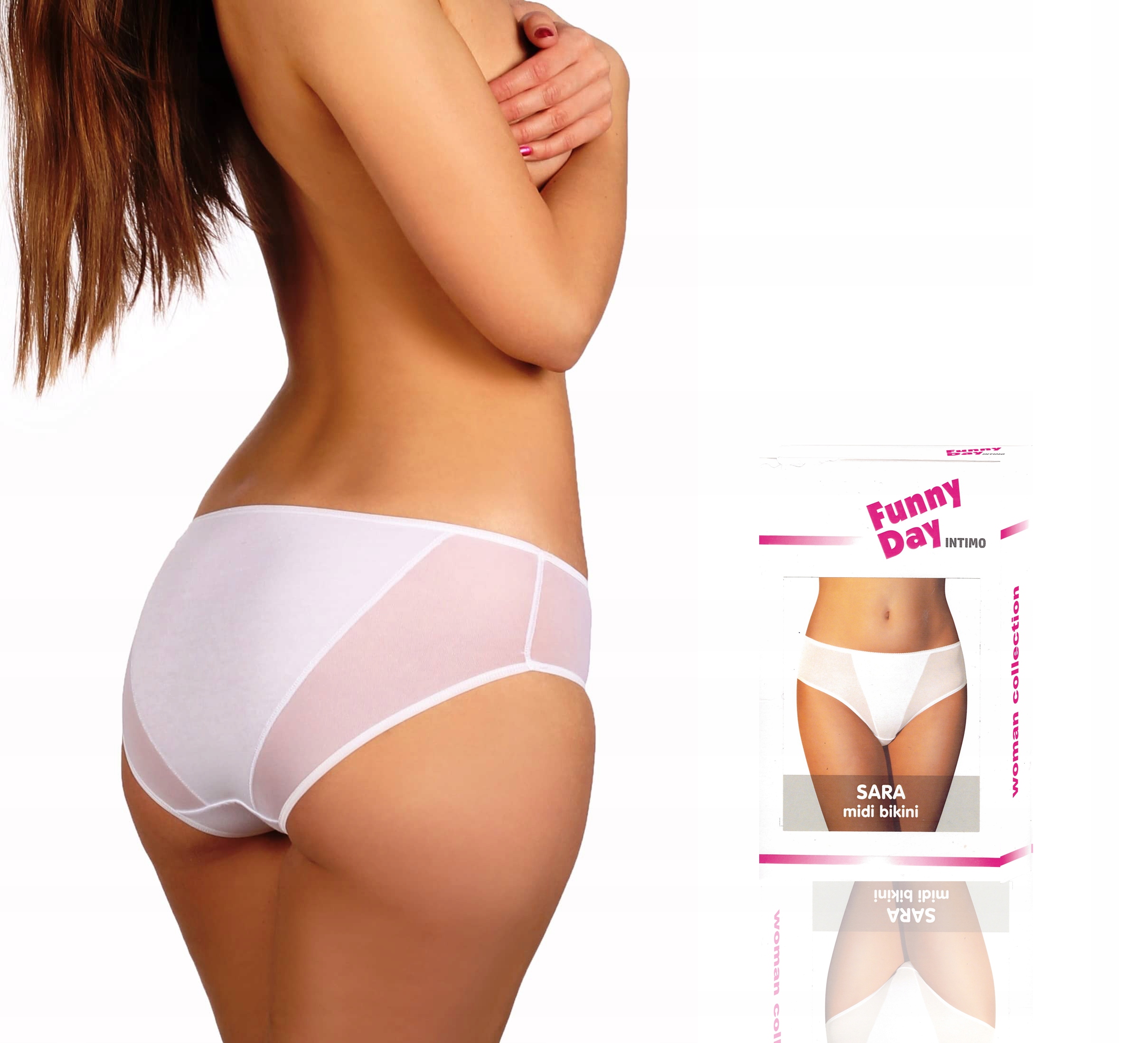 

Sara funny day MIDI Bikini białe M