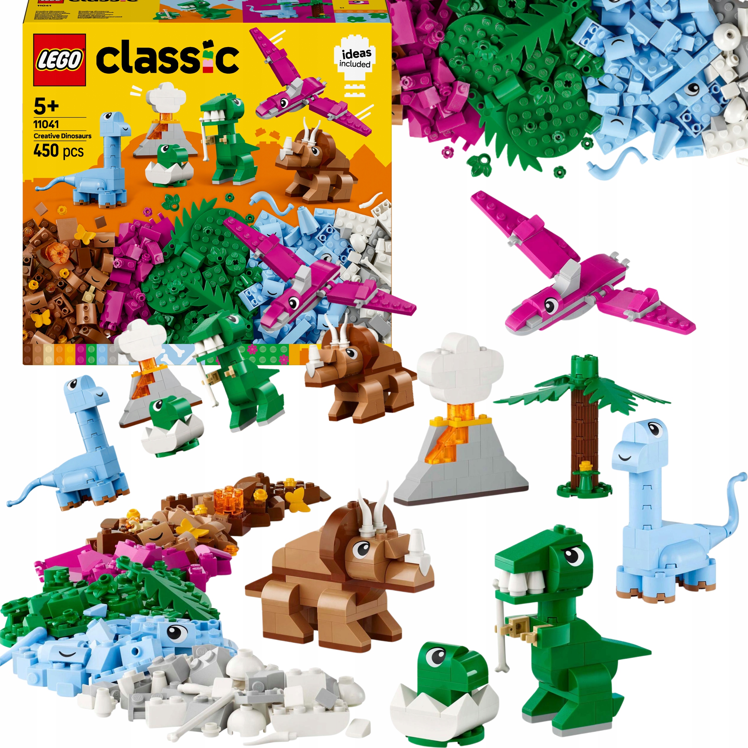 Lego Classic Kreatywne Klocki Edukacyjne Dinozaury Premium XXL