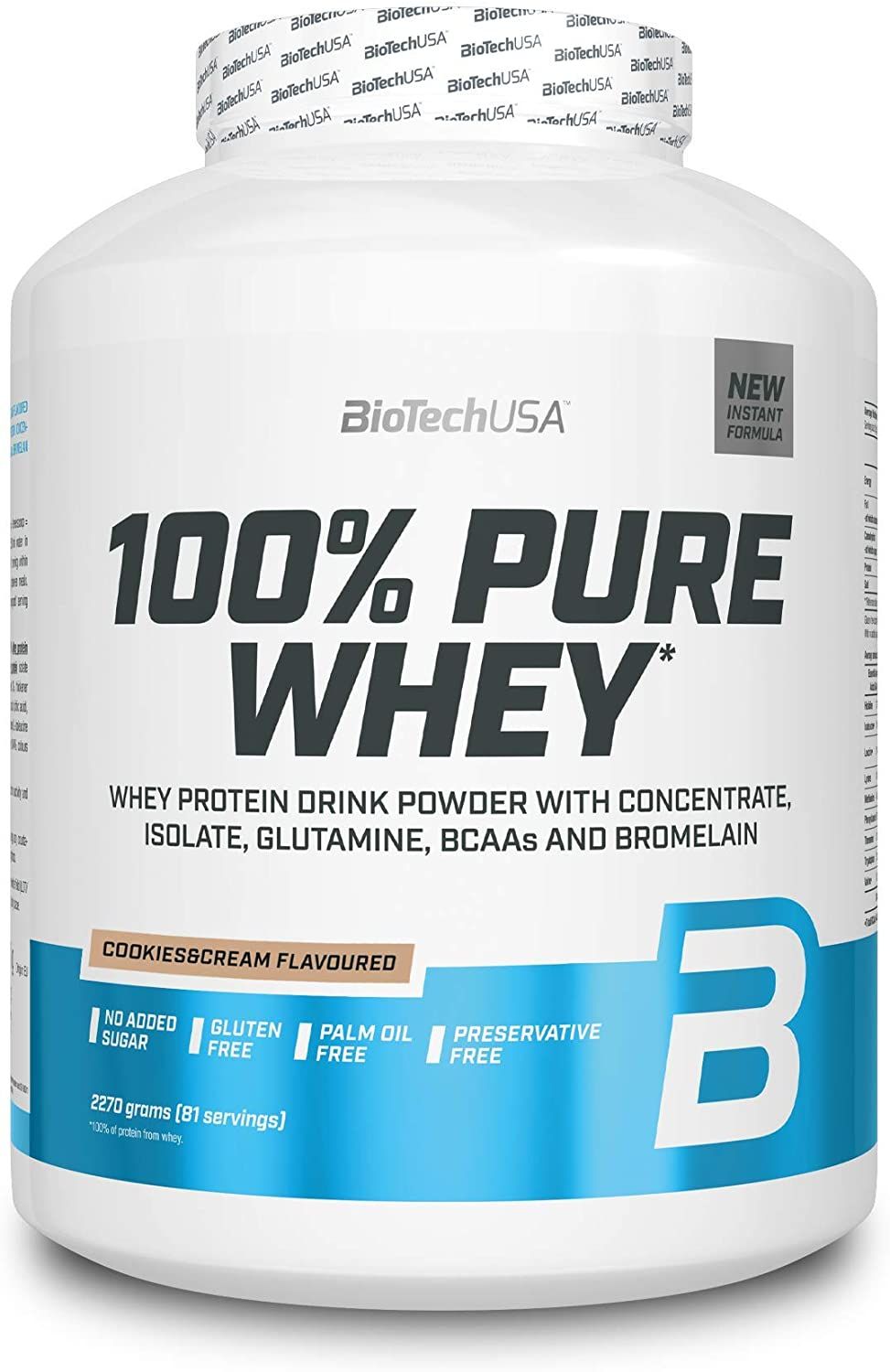 Bio Tech Pure Whey 2270g VANILKOVÁ BIELKOVINA PROTEIN KONCENTRÁT