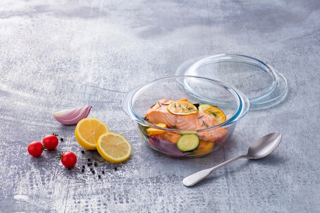 NACZYNIE ŻAROODPORNE OKRĄGŁE Z POKRYWĄ PYREX 3 L Marka Pyrex