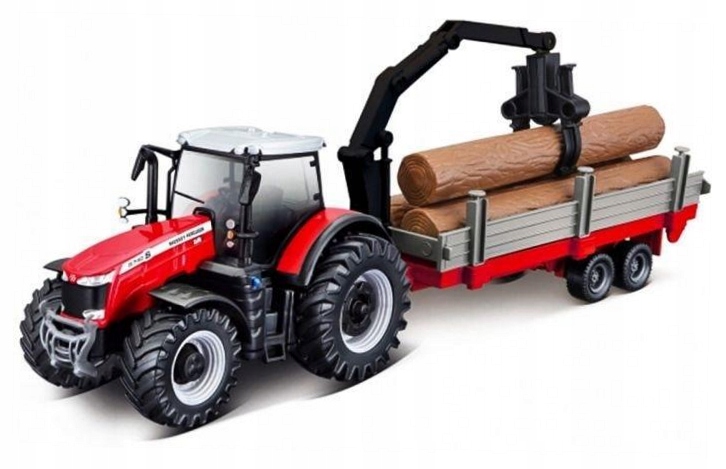 Farm Tractor Fergusson 8740S + przyczepa BBurago