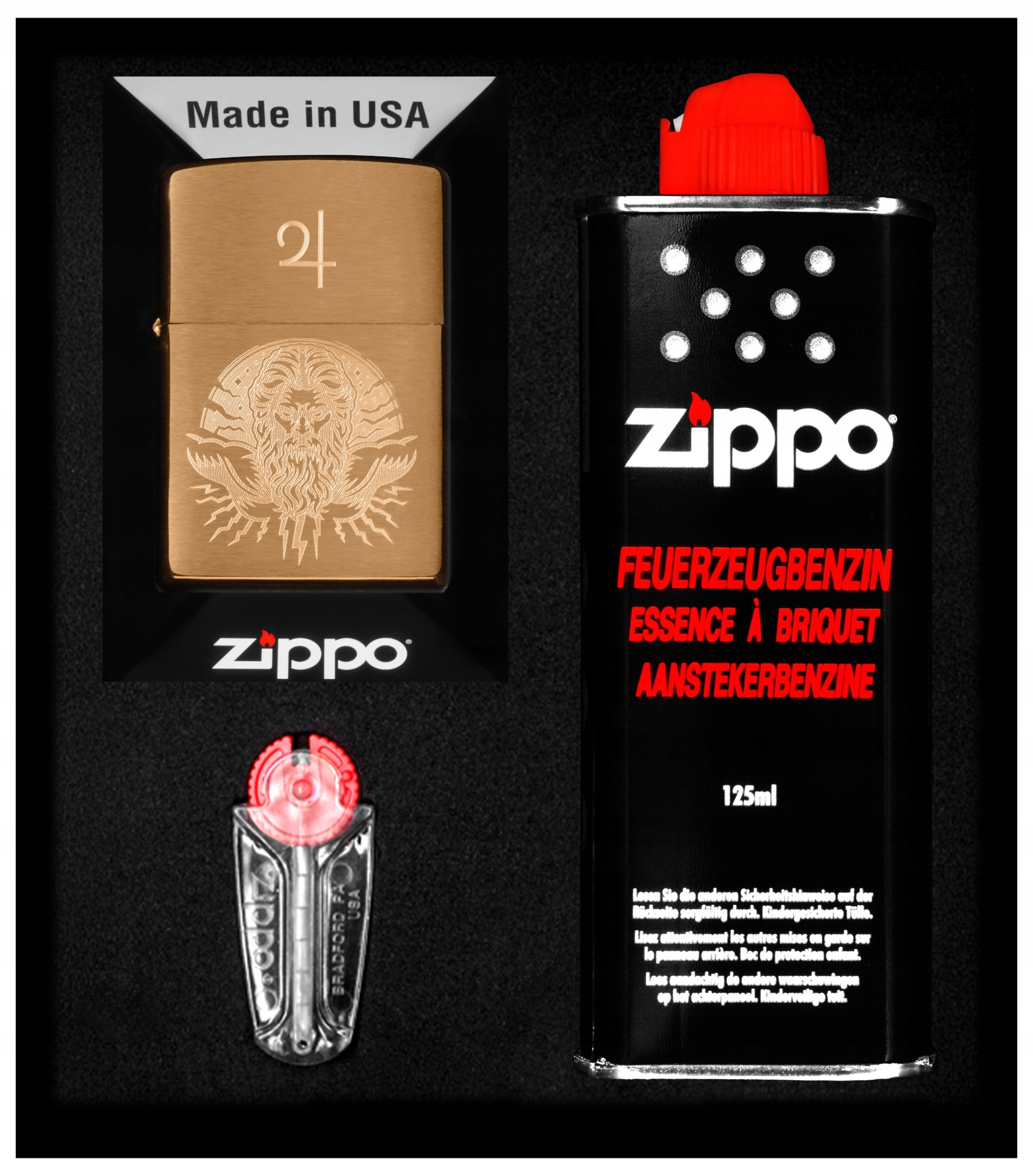 Sada Zippo Zapalovač God Jupiter Dárkový No1