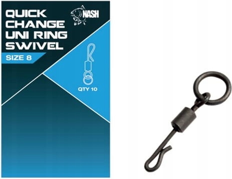 Nash Krętliki Quick Change Uni Ring Swivel
