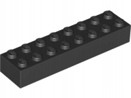 

Lego 3007 klocek brick 2x8 czarny 4 szt N