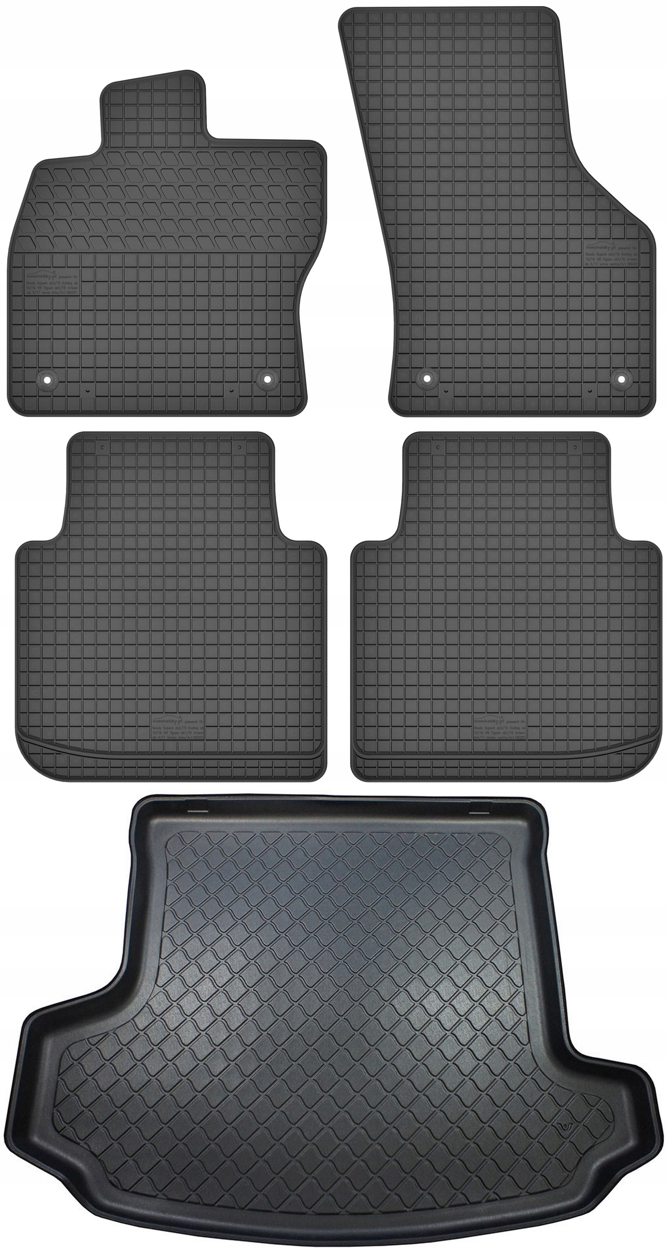 Škoda Kodiaq Suv 5os 2017- Koberce s rohožou