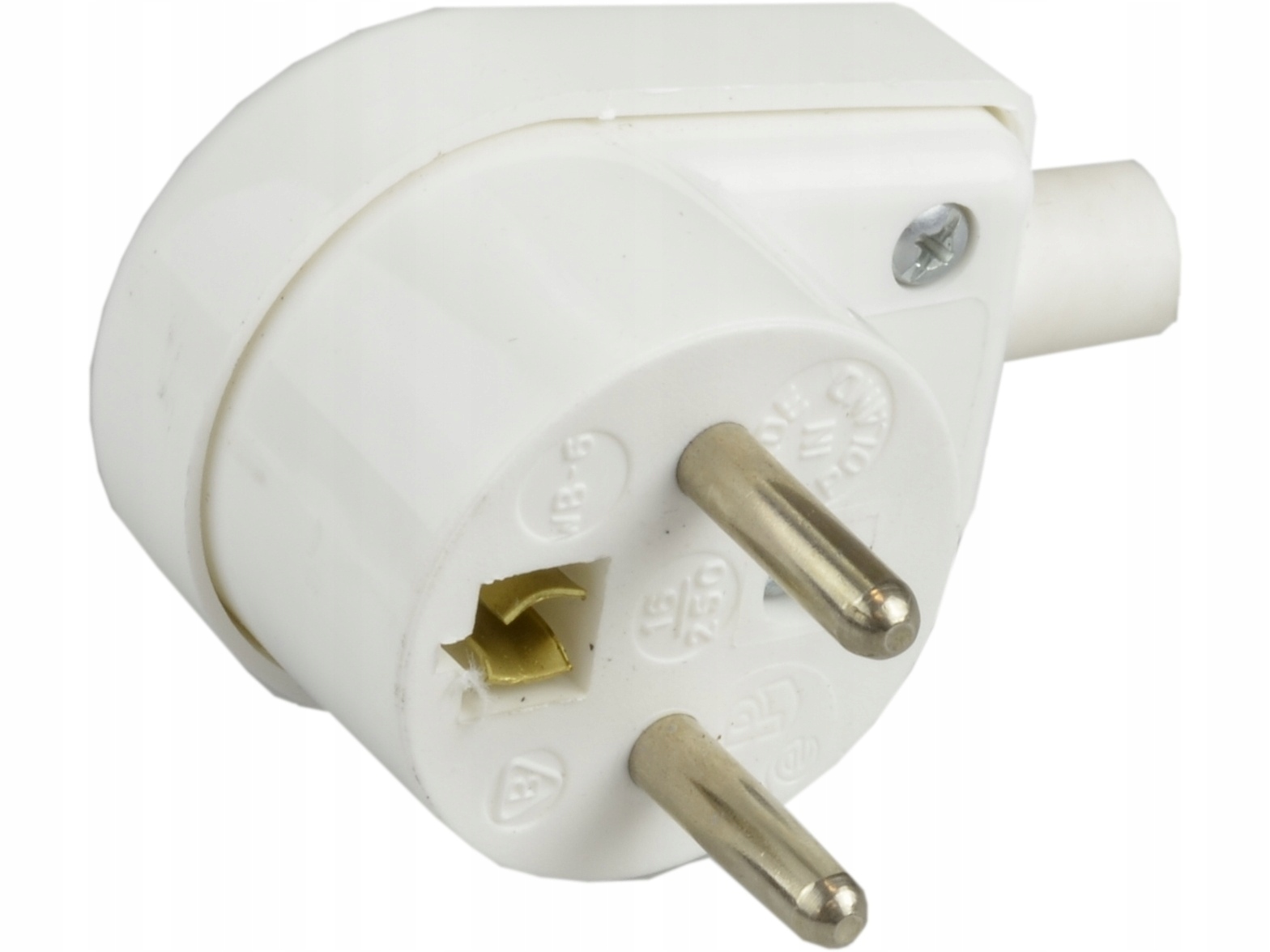 

Puszka wtyczka kątowa z uziemieniem 230V 16A IP20