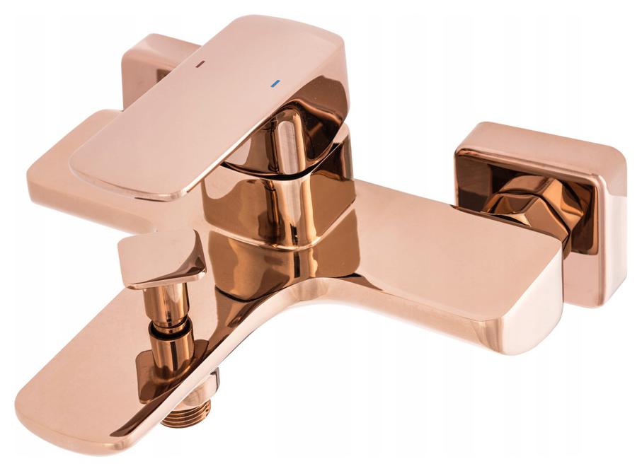 Cubic Rose Gold Vaňová Batéria Štvorcová Kohútik