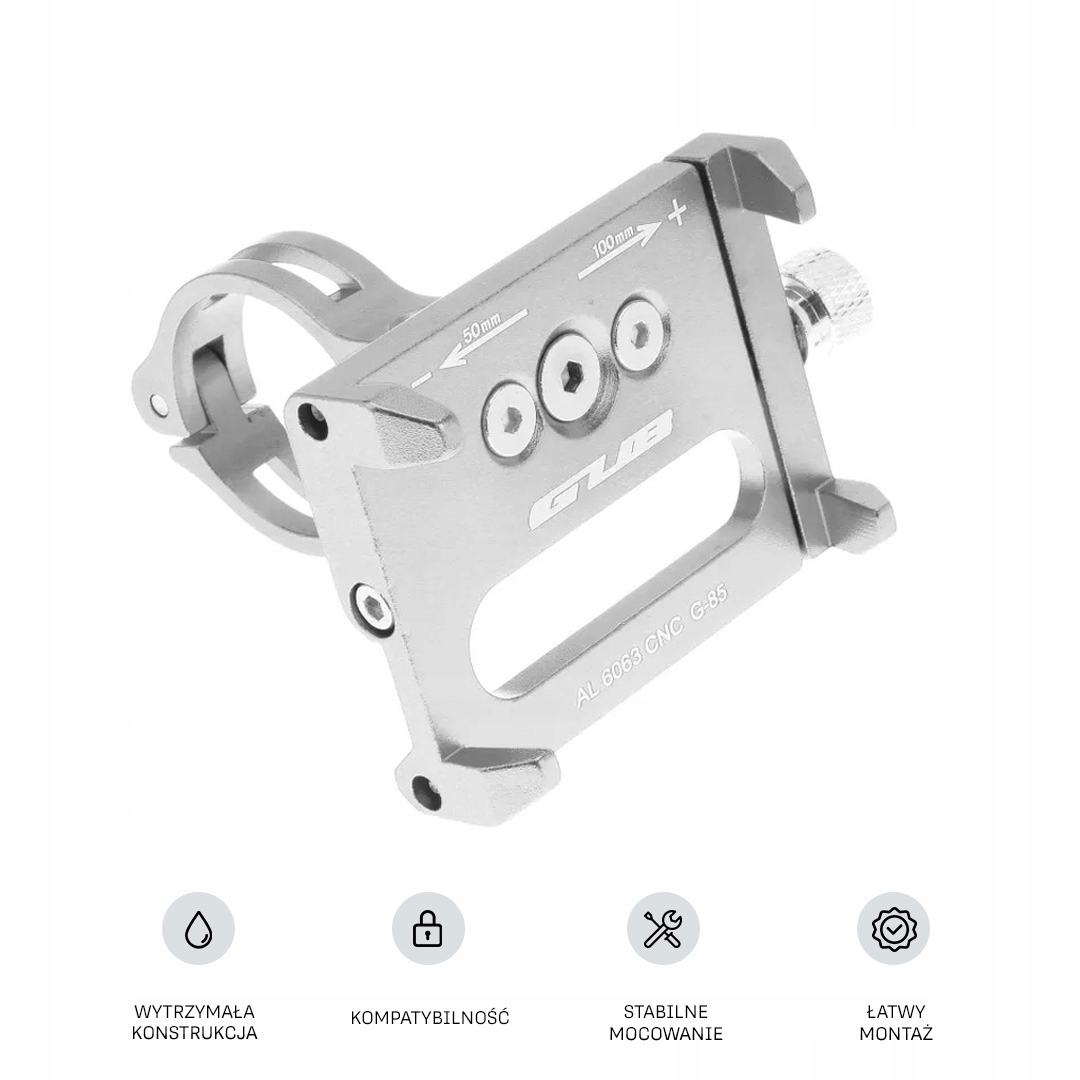 Uchwyt rowerowy na kierownice GUB G85 na rower hulajnogę aluminium Kod producenta 5903396015557