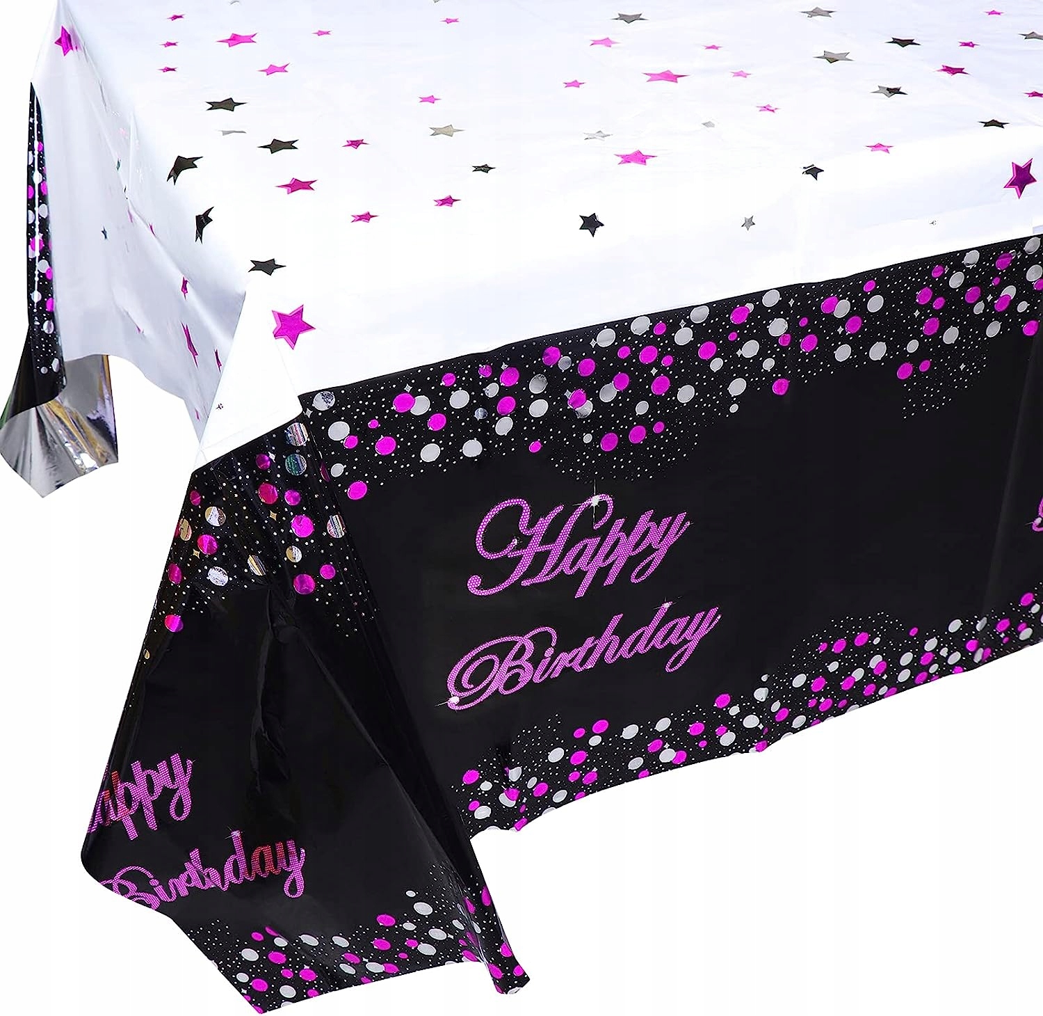 Duży Obrus na Urodziny Happy Birthday 137x183cm