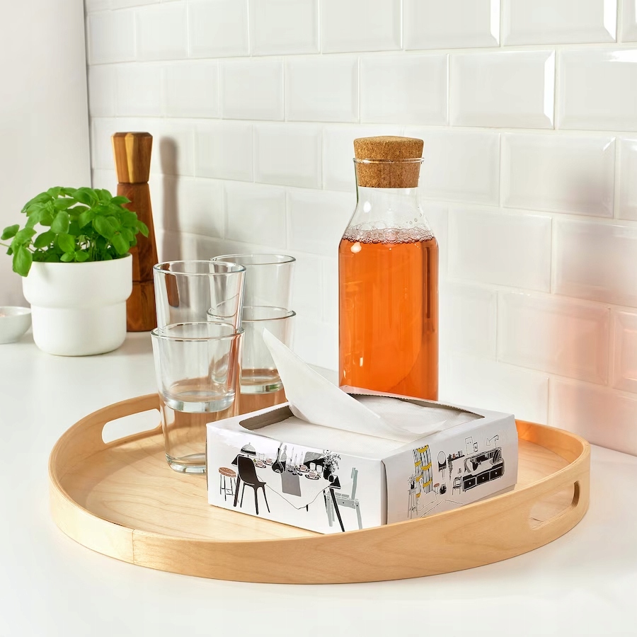 SERWETKI PAPIEROWE BIAŁE W BUDEŁKU 16x32cm FAMILJ Kształt Prostokąt