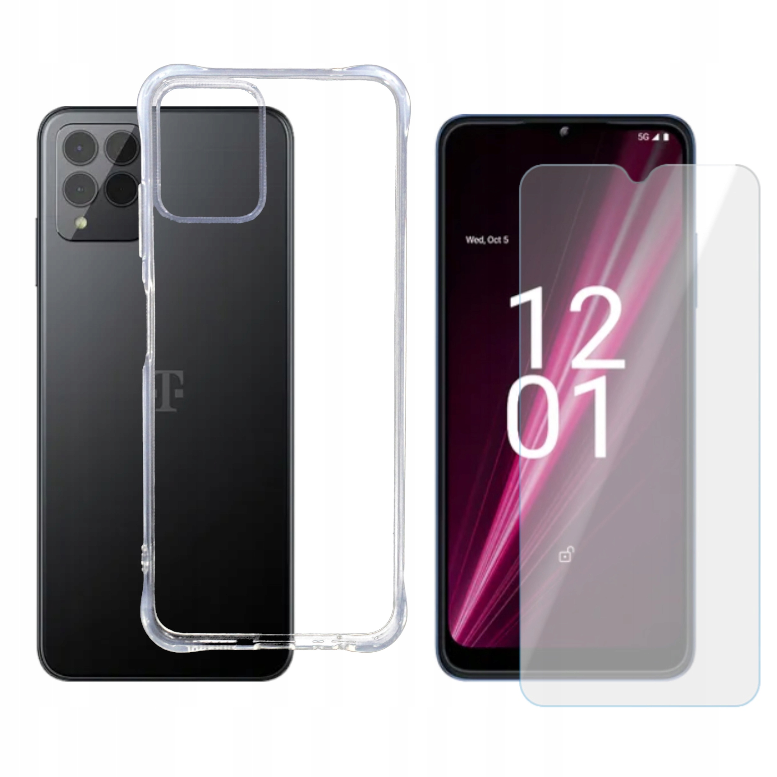 

Etui Jelly do T-Mobile T Phone Pro 5G bezbar+SZKŁO