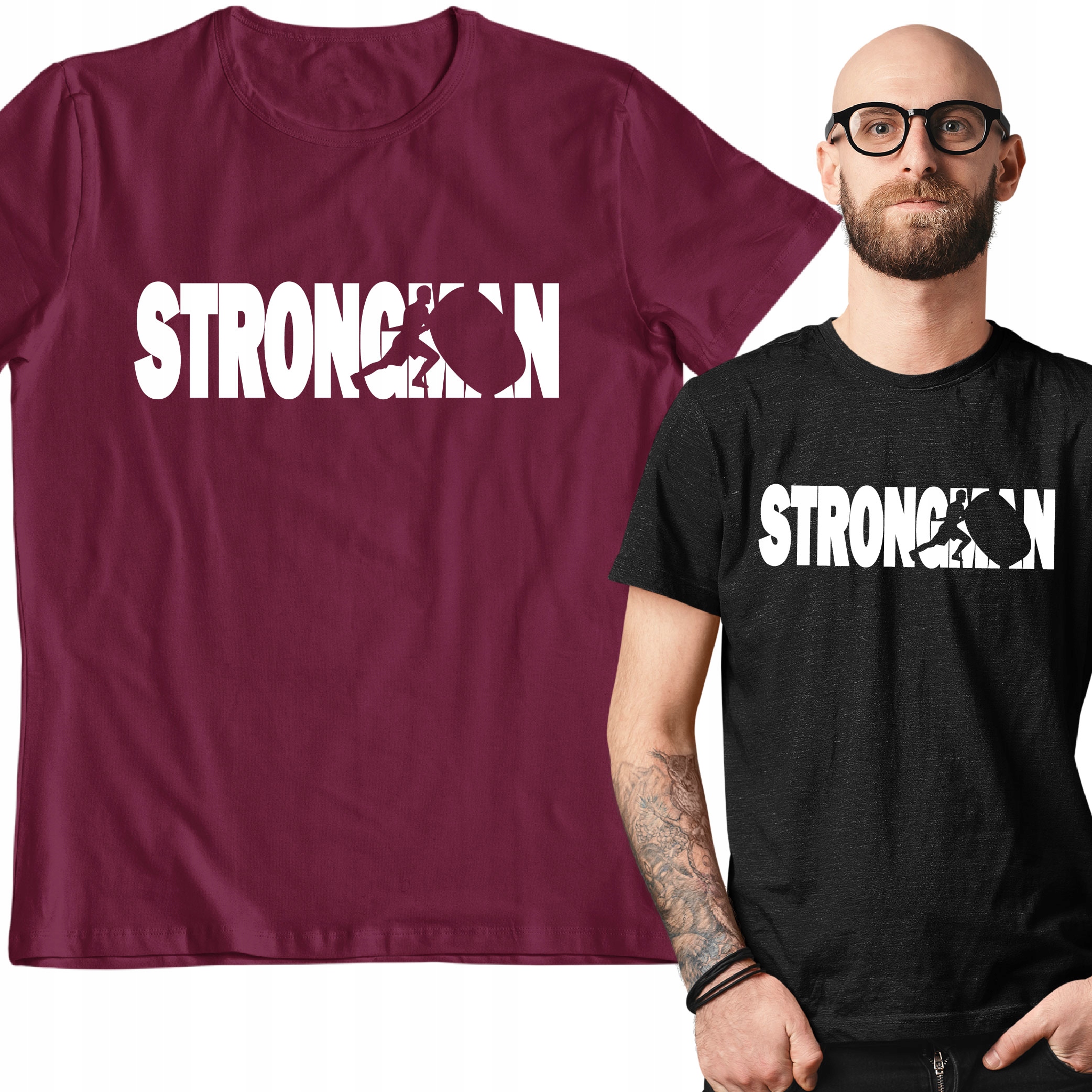 

Koszulka Tshirt Do Ćwiczeń Siłownia Strongman