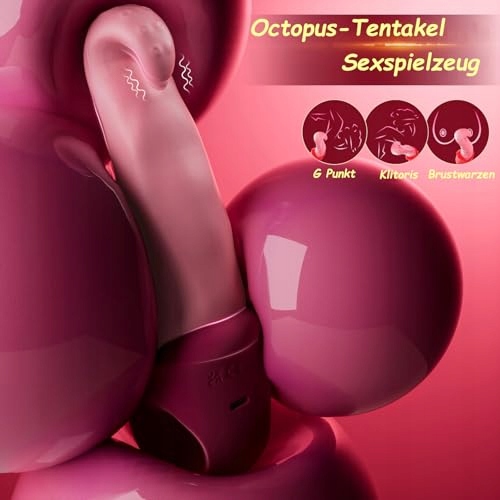 OKTOPUS Wibrator Dla Kobiet Z Funkcją Pchnięcia 10 Trybów Wibracji — miniatura 2