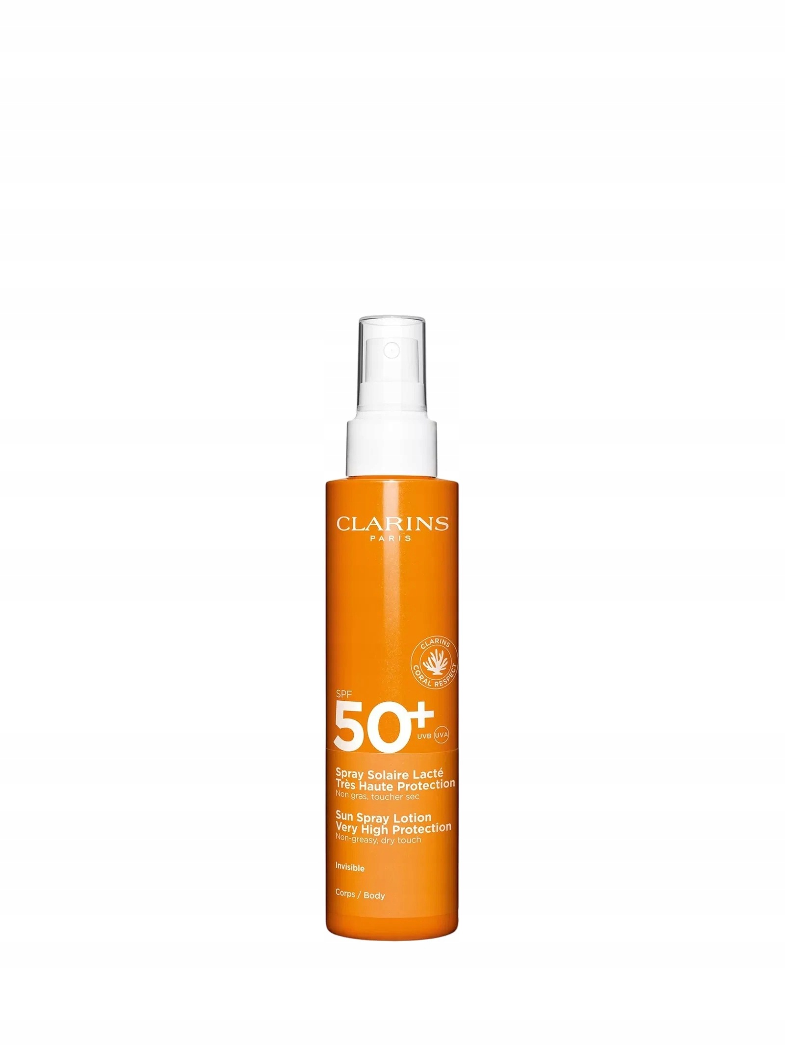 Clarins, Opalovací péče, hydratační sprej na opalování s vysokou Uv ochranou, Spf 50+, 150 ml