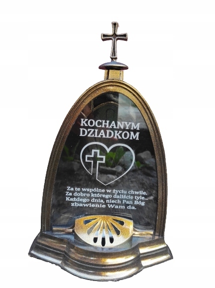 

Znicz Led Kochanym Dziadkom Grawer Duży Złota