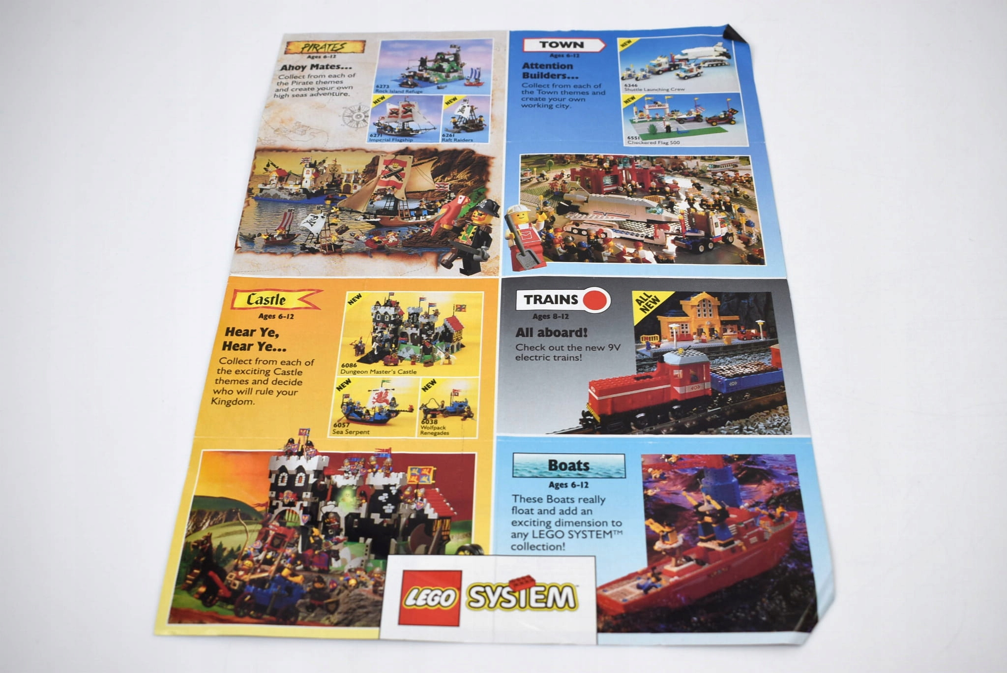 LEGO plakat ulotka Pirates [1992] A4 USA UNIKAT Marka LEGO