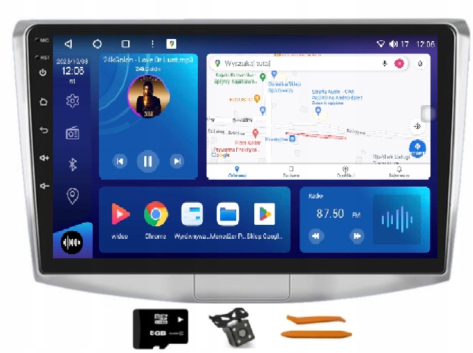 Rádio Android Navigácia 128GB Qled Carplay Lte Gps Vw Passat B6 B7 CC 05-14