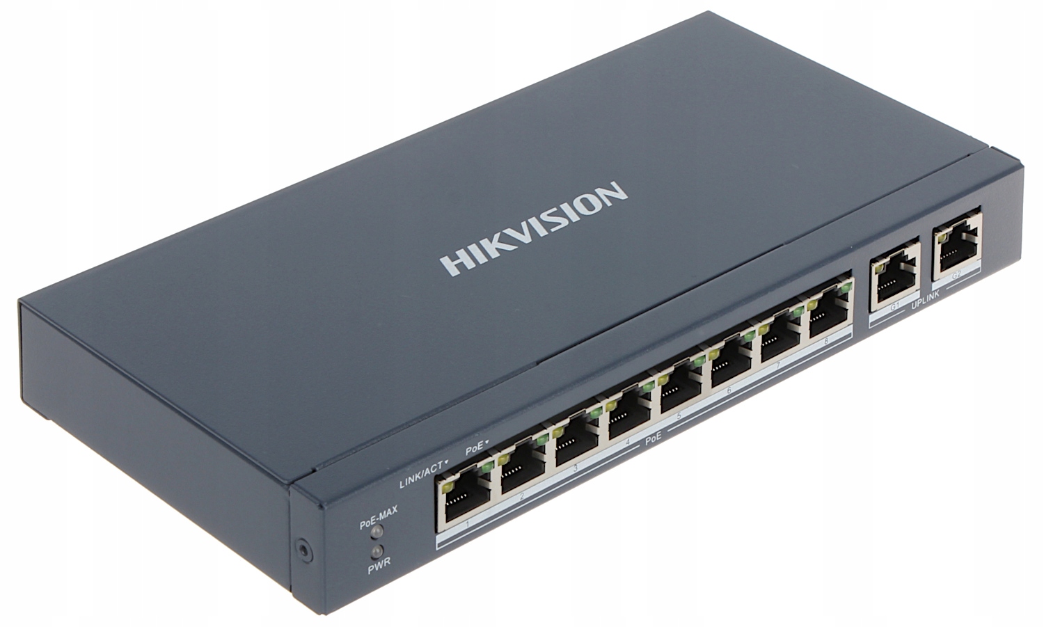 10-portový prepínač PoE DS-3E0310P-E/M Hikvision