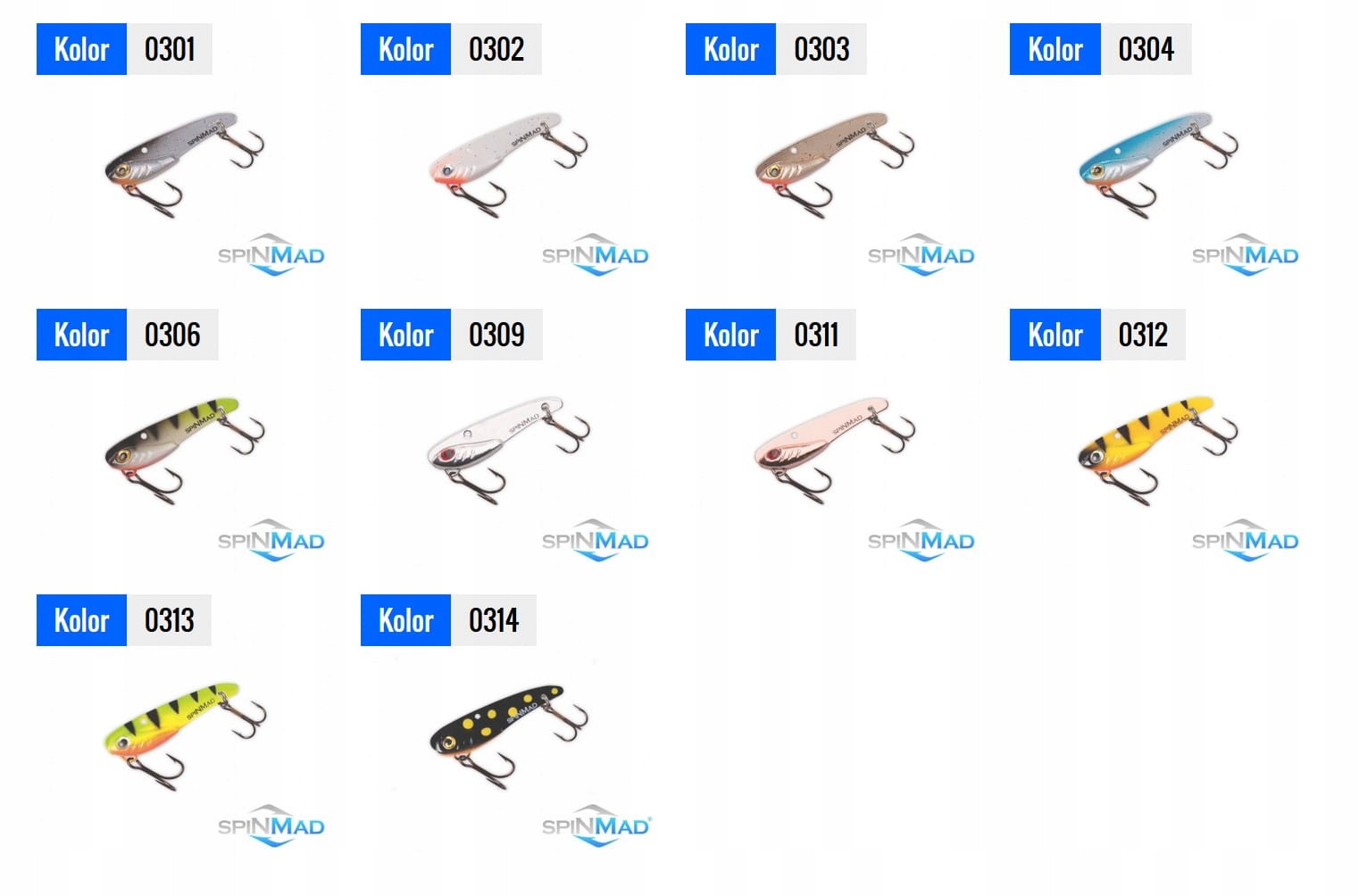 CYKADA SPINMAD UKLEJKA 3,3cm (2,5g) 0312 NA OKONIE Stan opakowania oryginalne