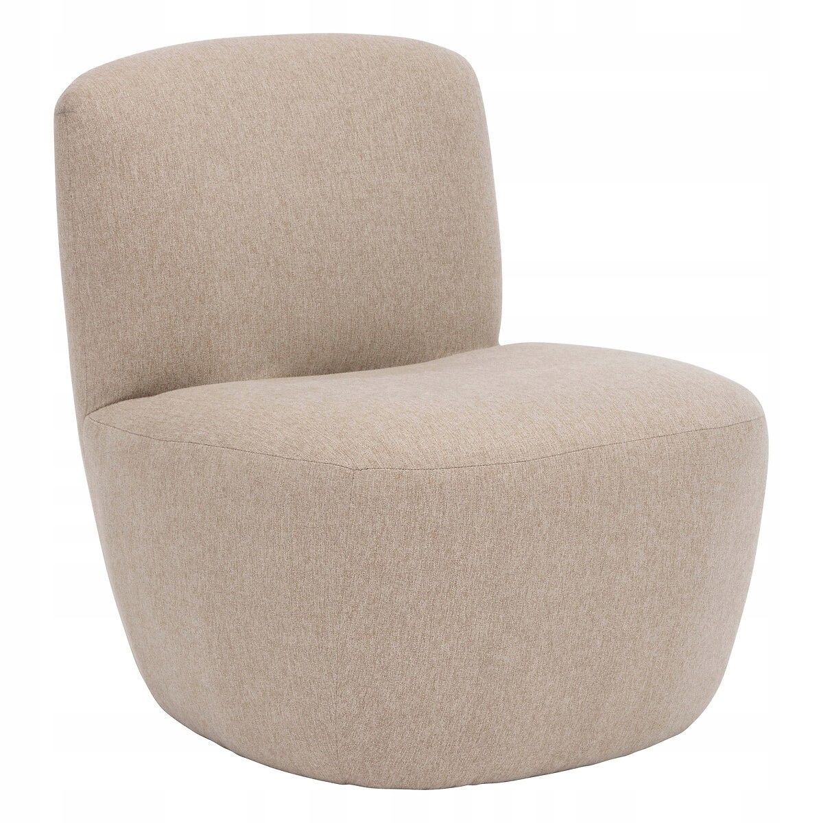 Moderní křeslo Béžová Zaoblený design do obývacího pokoje ložnice