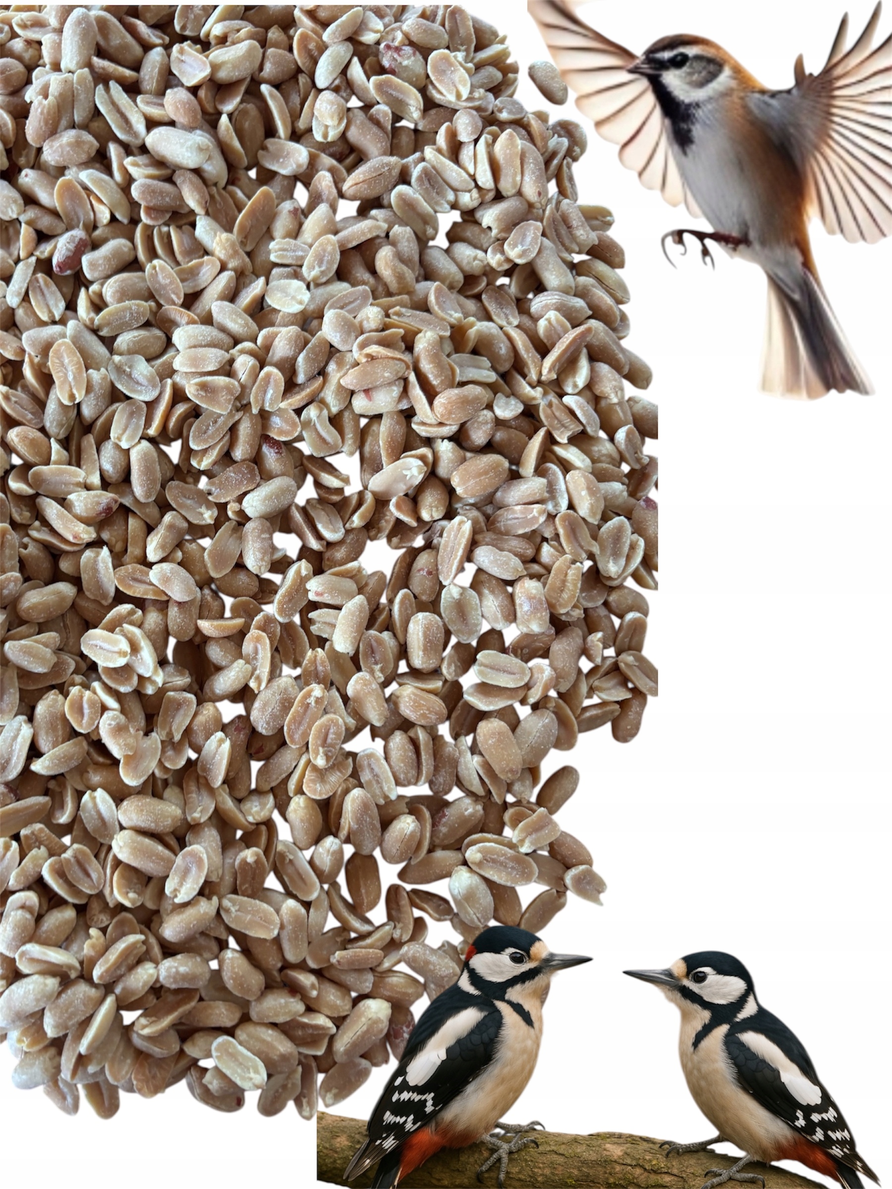 Levně Krmivo Pro Ptáky Zimující Arašídy 10 Kg Krmivo Do Krmítka Dárek