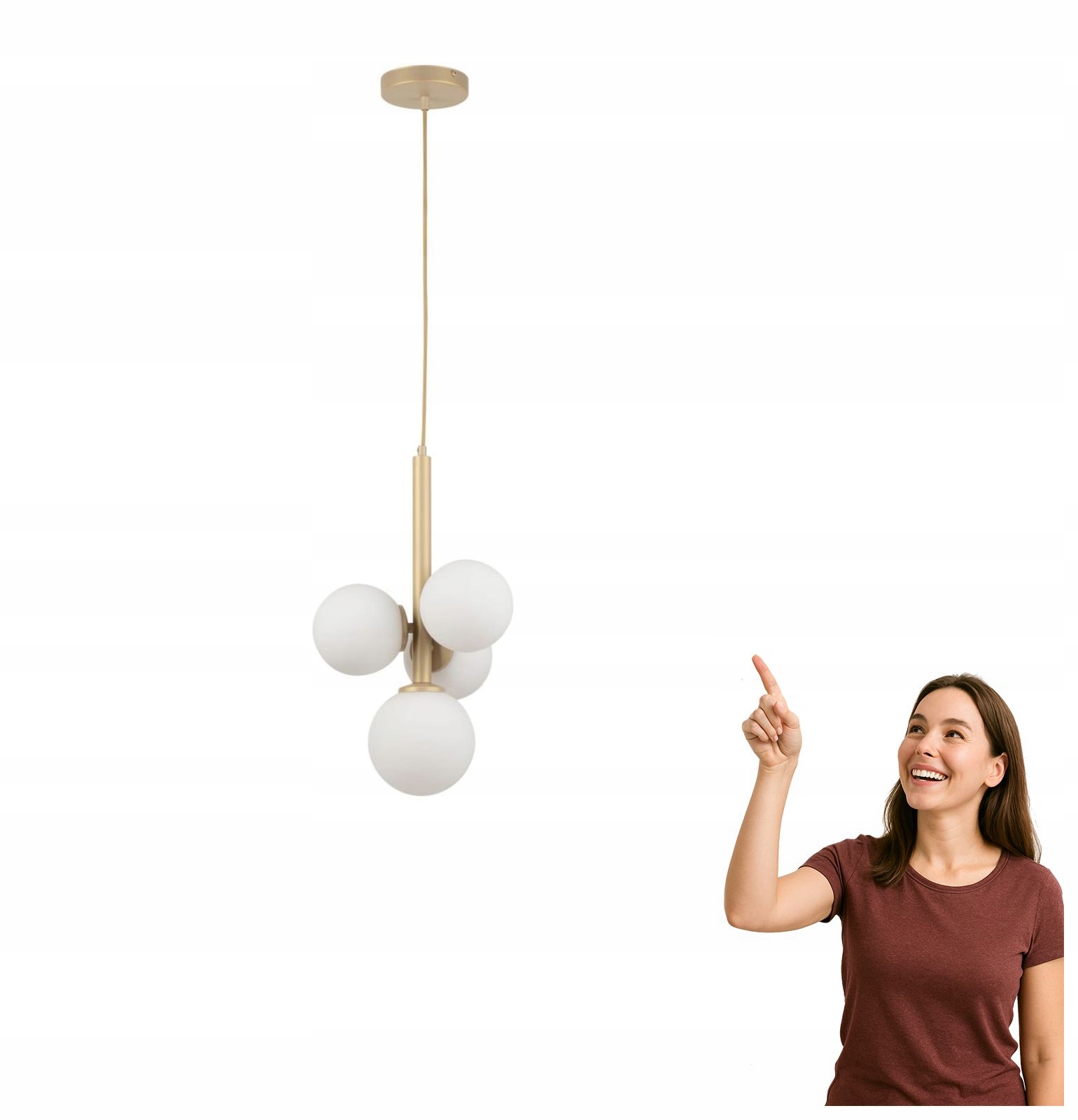 Závesná lampa Perla 4 33606 Sigma Lighting