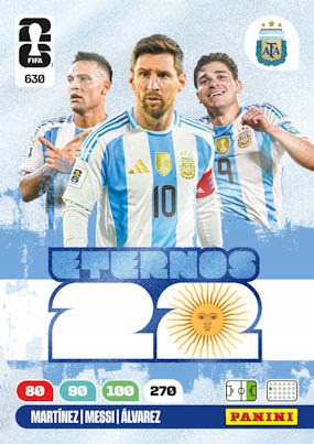Panini Fifa World Cup 2026 Adrenalyn XL Eternos 22 karta nr 630 Messi