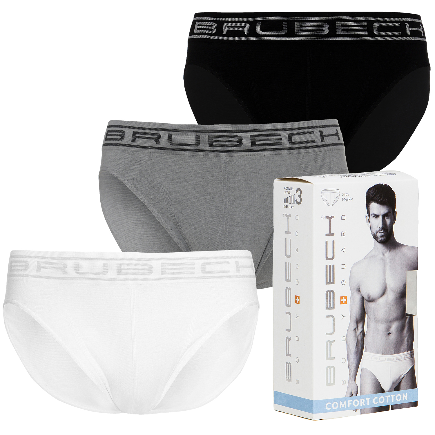 

Zestaw Slipy Męskie 3szt Brubeck M BG59