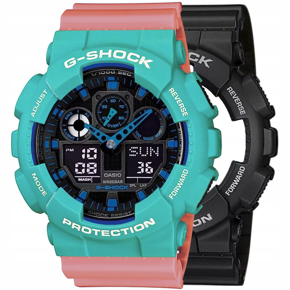 Hodinky Casio G-Shock Set GA-100-1A2ER Bezel 10410475 Řemínek 10498150 20