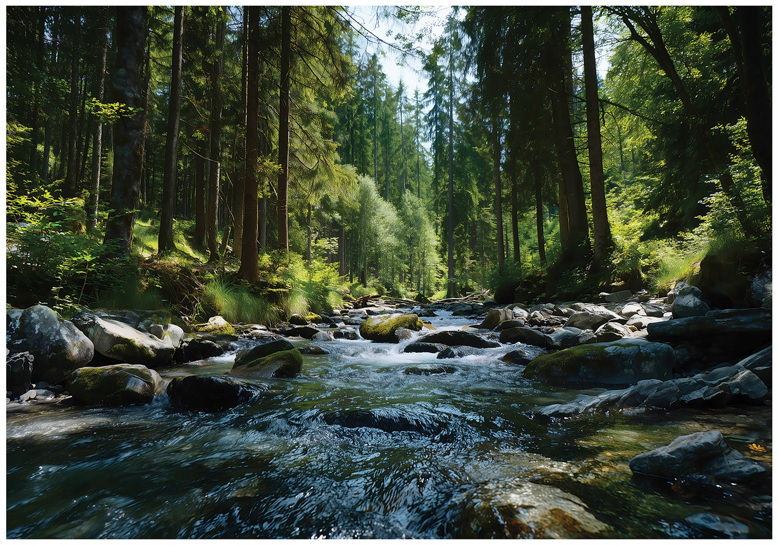 Fototapeta Les Řeka Krajina Ložnice Obývací Pokoj Tapeta Flizelina 200x140