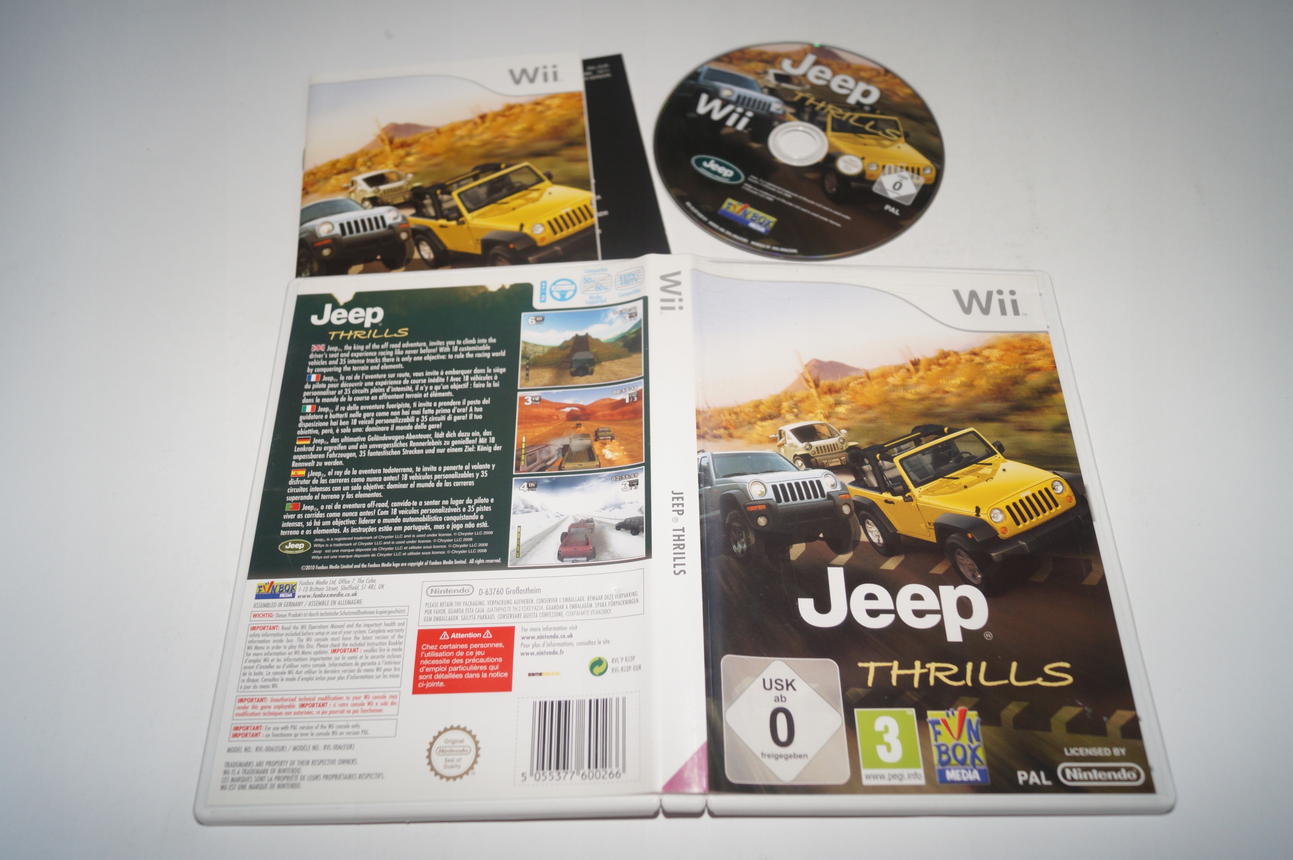 JEEP THRILLS NINTENDO Wii Wydawca .dat