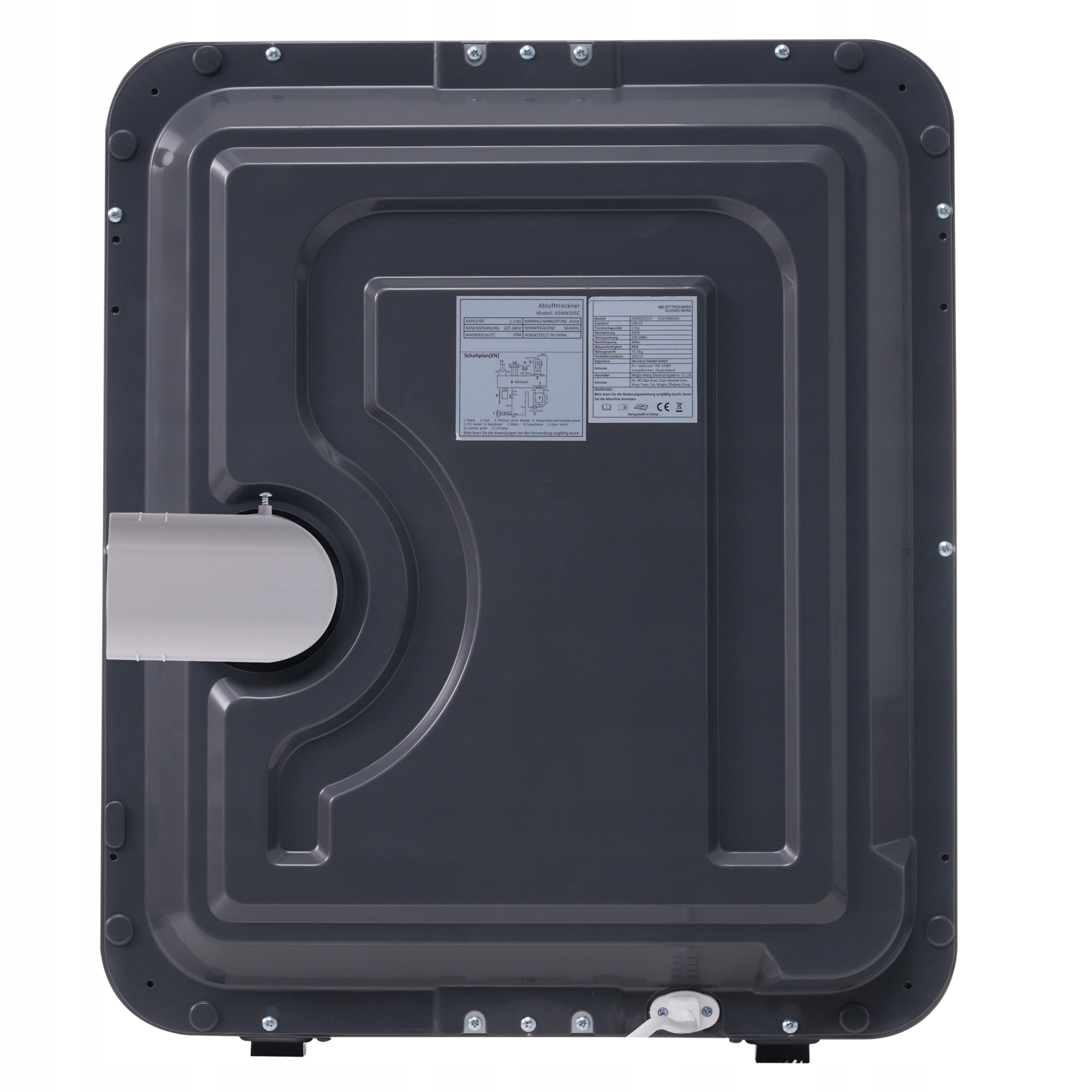 SUSZARKA WYCIĄGOWA ZE STALI NIERDZEWNEJ Z MOŻLIWOŚCIĄ MONTAŻU NA ŚCIANIE Model ES315068GAA