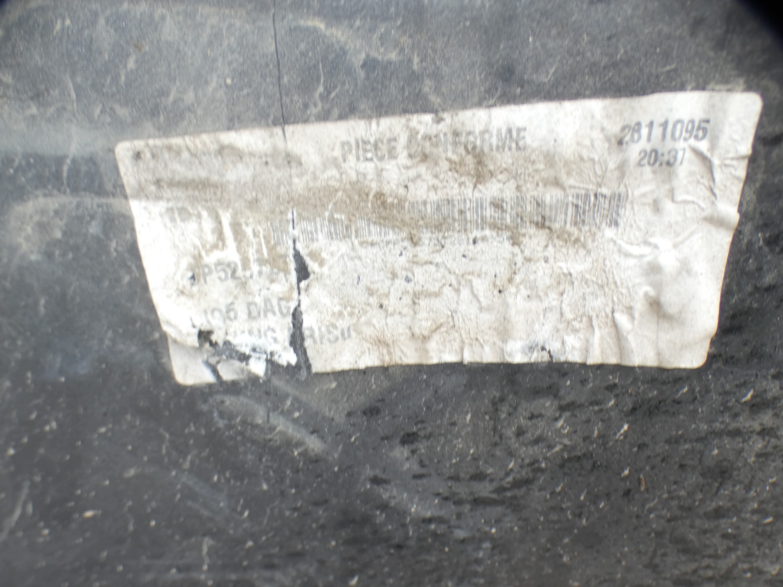 RENAULT SCENIC III 2009R- bumper rear part rear grey