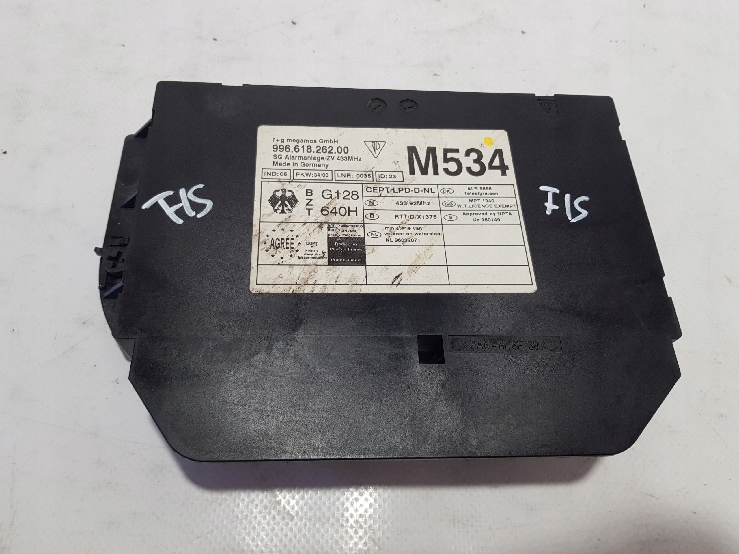 PORSCHE BOXSTER S 986 911 996 Unité commande confort BSI GEM 99661826200