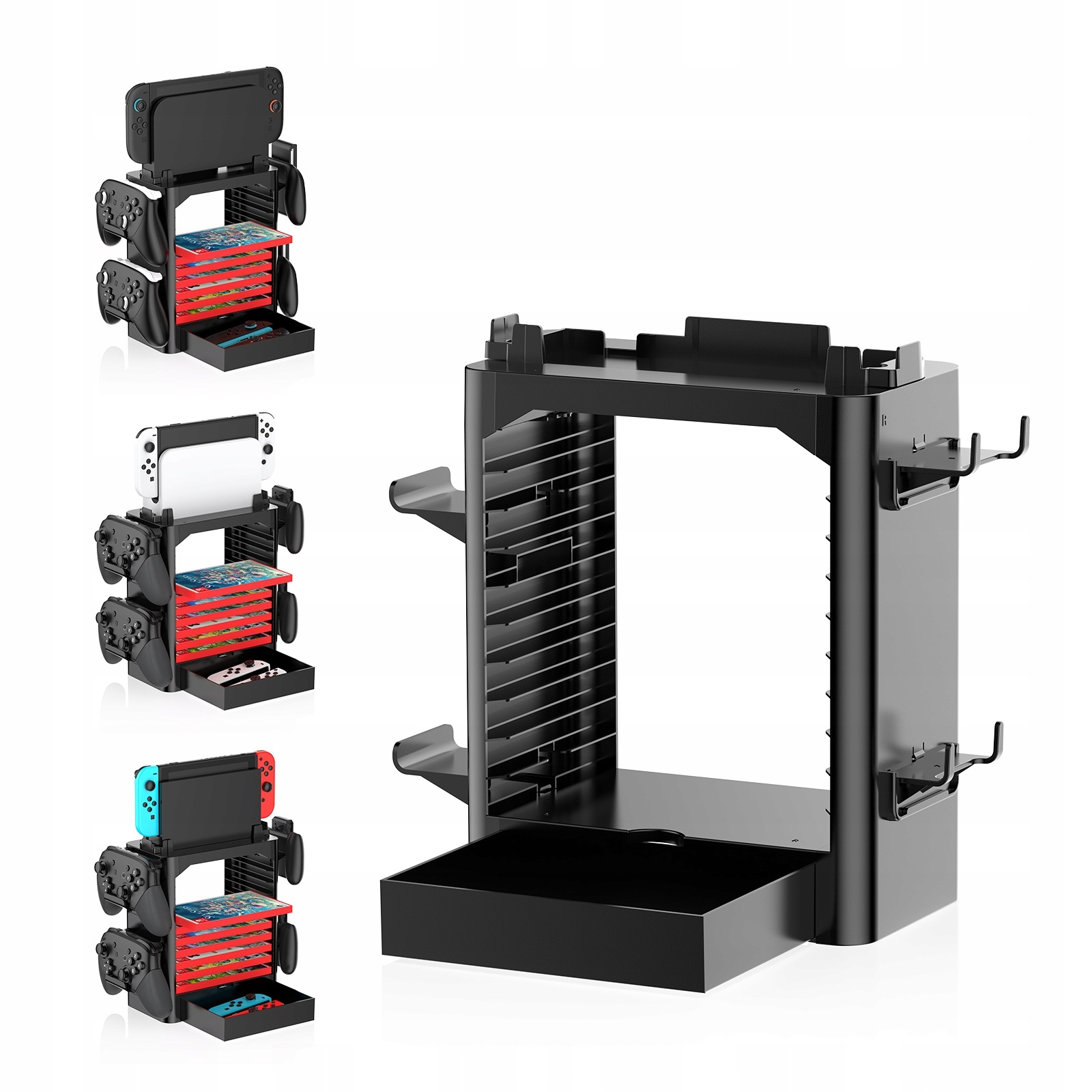 Organizer Stojak Uchwyt na Konsolę Gry Pady do Nintendo Switch 2 NS2 Oled