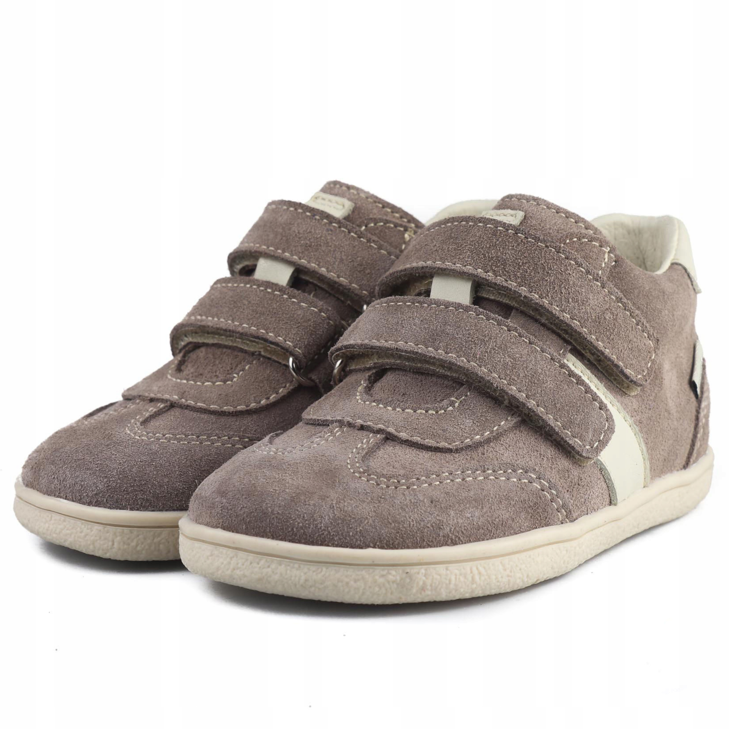 Mido 286 Lekkie Trzewiki Barefoot Buty Wiosenne Rzepy Greige Szare R 29
