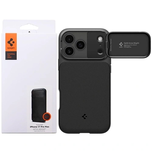 Odolné Pouzdro Pro Appple Iphone 17 Pro Max Spigen Optik Armor Černé