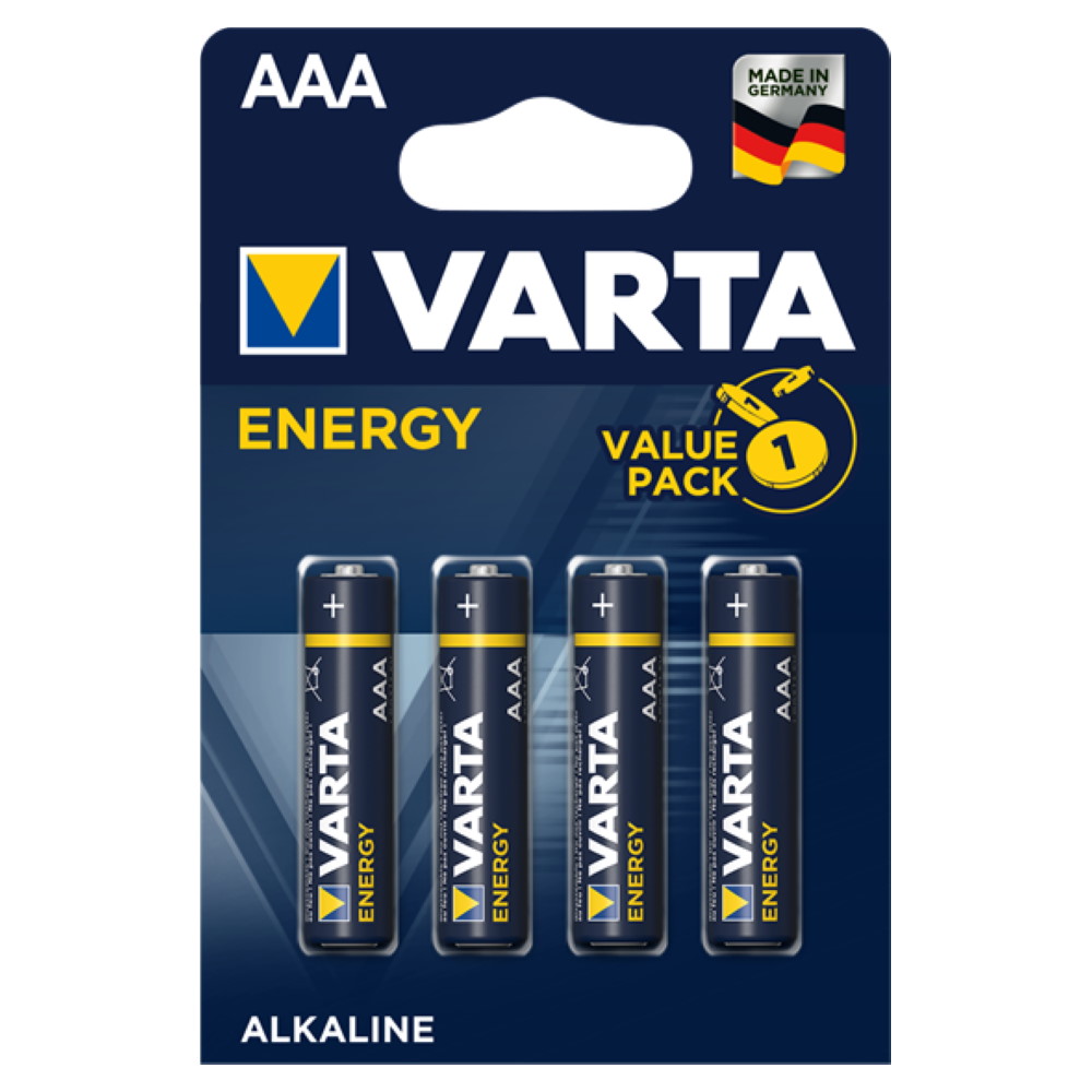 

4 szt. baterii alkalicznych Varta Aaa LR03 Energy
