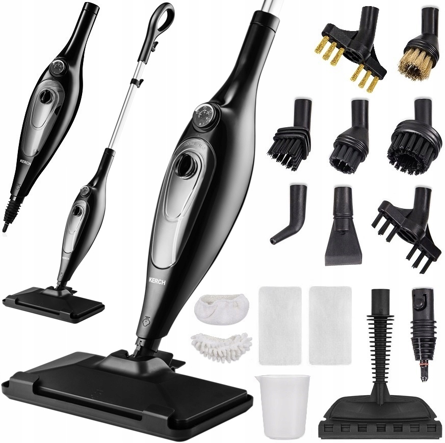 Mop Parowy Czyścik Wielofunkcyjny Myjka Kerch Aqua Black 2000W 4.2BAR