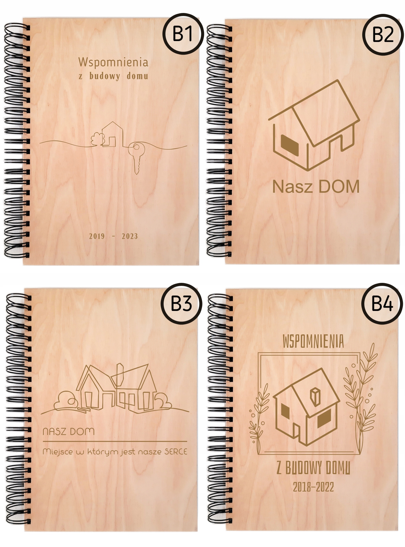 PREZNET NA URODZINY 30 40 50 60 DREWNIANY ALBUM Orientacja pionowa