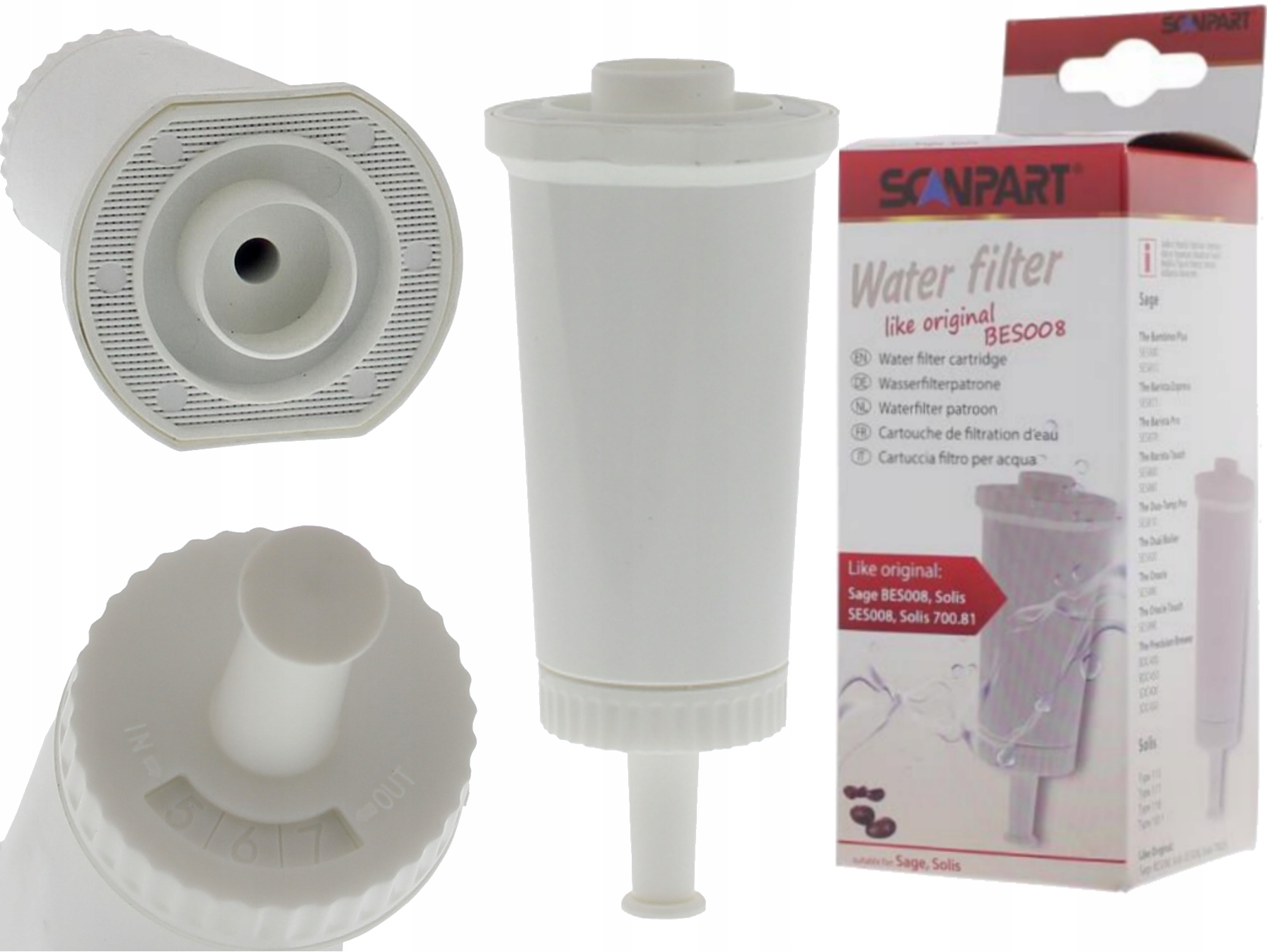 

Filtr wody Scanpart do ekspresu Sage BES008