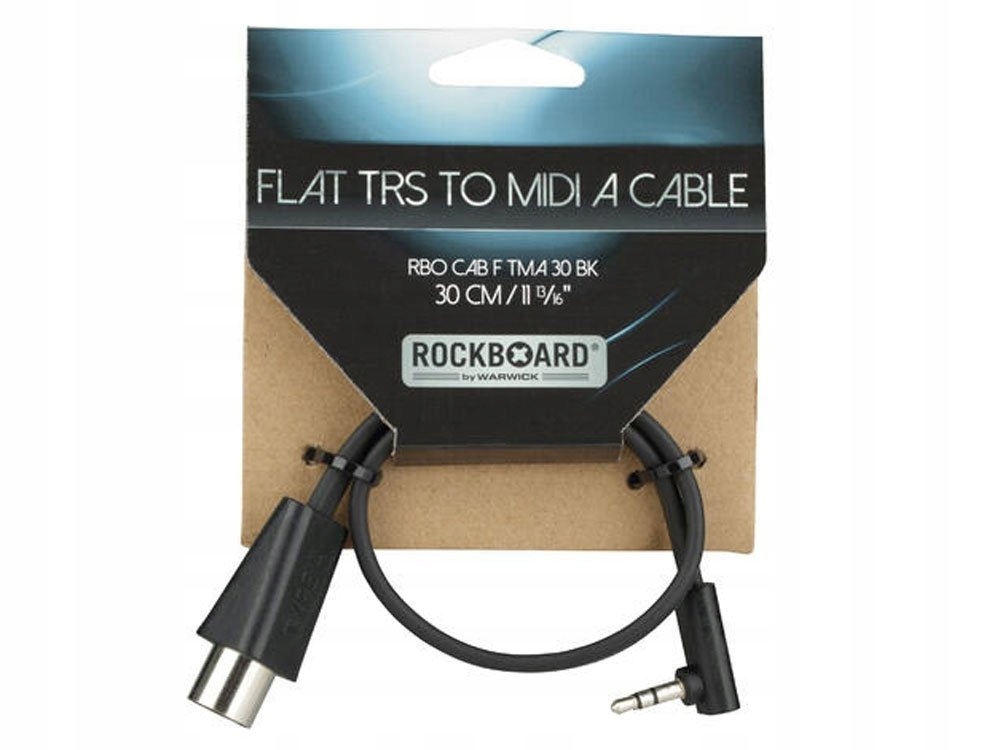 Płaski kabel TRS-MIDI typ A ROCKBOARD (30cm) Marka RockBoard