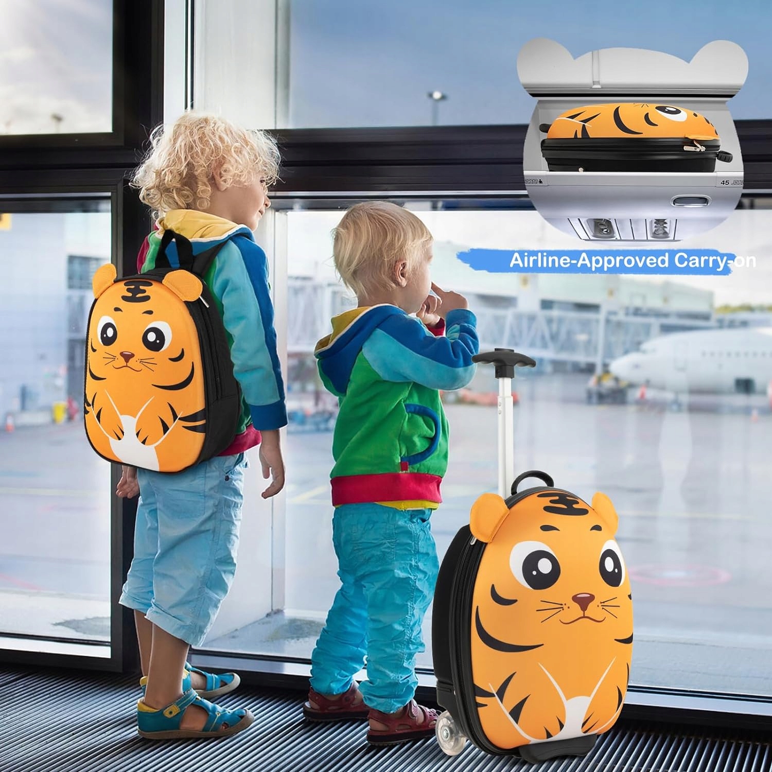 2 zestawy walizek dziecięcych z plecakiem europejskiego tygrysa Marka Goplus