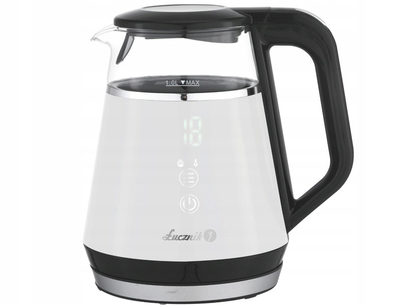 Czajnik Łucznik Compact WK-2503 Biało-czarny
