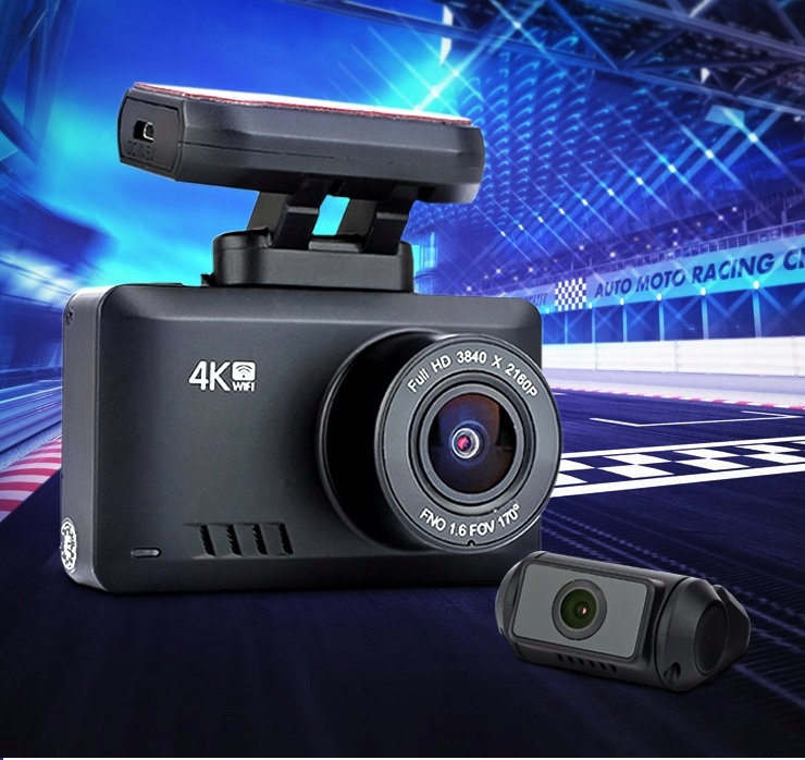 K2PRODUAL Wideorejestrator 4K SONY IMX335 Wifi GPS Resolution 4K UHD 3840 x 2160