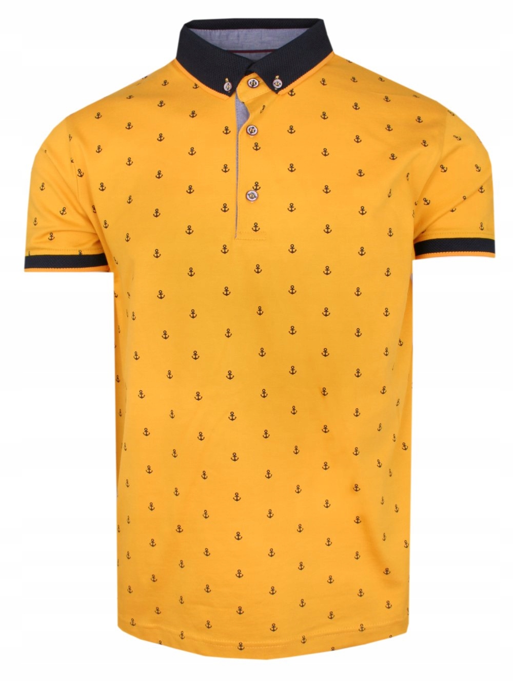Žlutá pánská Polokošile s XXL kotvou