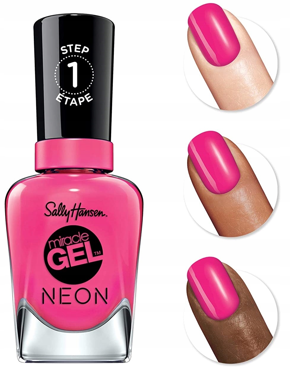 

Sally Hansen Miracle Gel Lakier Fuchsia Fever 050